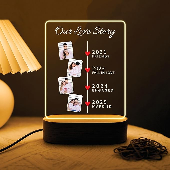 Customized LED Photo Frame for Couples
