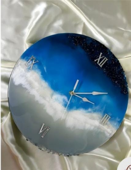 Resin Art Clock