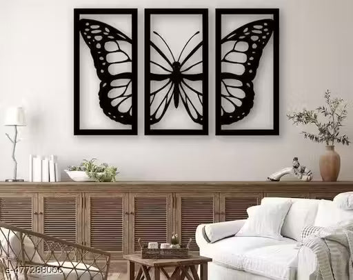 Butterfly-set 3 wall decor Art