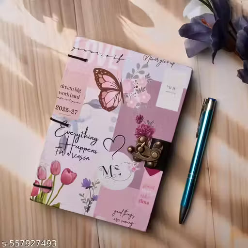 Handmade printed diary