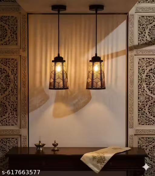 Combo pack includes 2 high-quality metal pendant lights