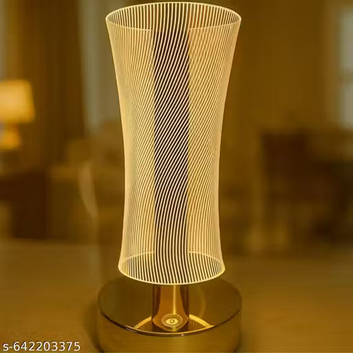 Luxury Golden Crystal Flakes LED Table Lamp