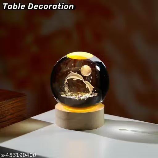 Glass Lamp 3D Ball Astronomy Night Lamp