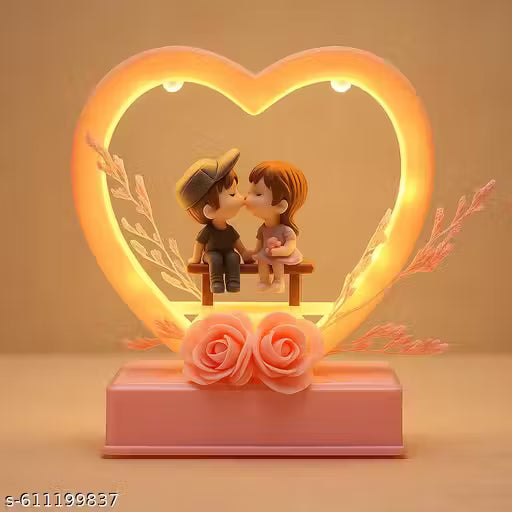 Musical Couple Showpiece with Lights