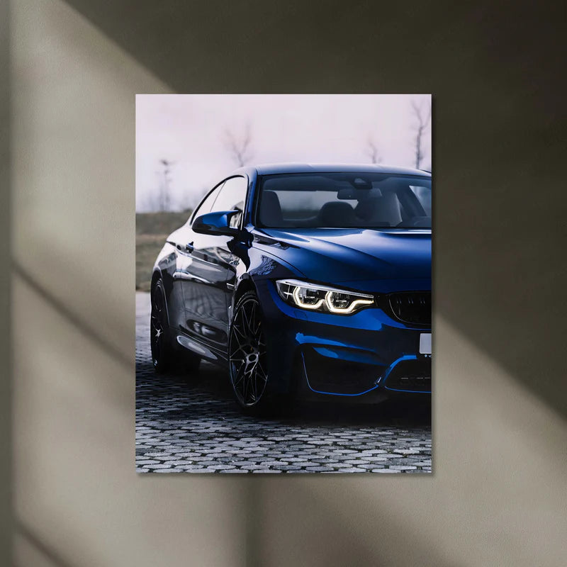 BMW M4 Coupe (F82 generation) Neon LED Metal Poster