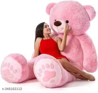 stuffed toys 2 feet pink teddy bear