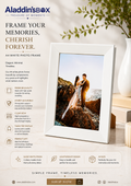 A4 white custom photo frame
