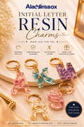 Personalized Initial Letter Resin Charm