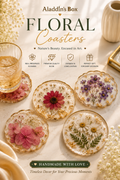 Handmade Floral Resin Coasters