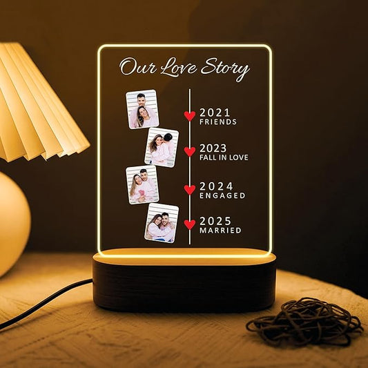 Customized LED Photo Frame for Couples