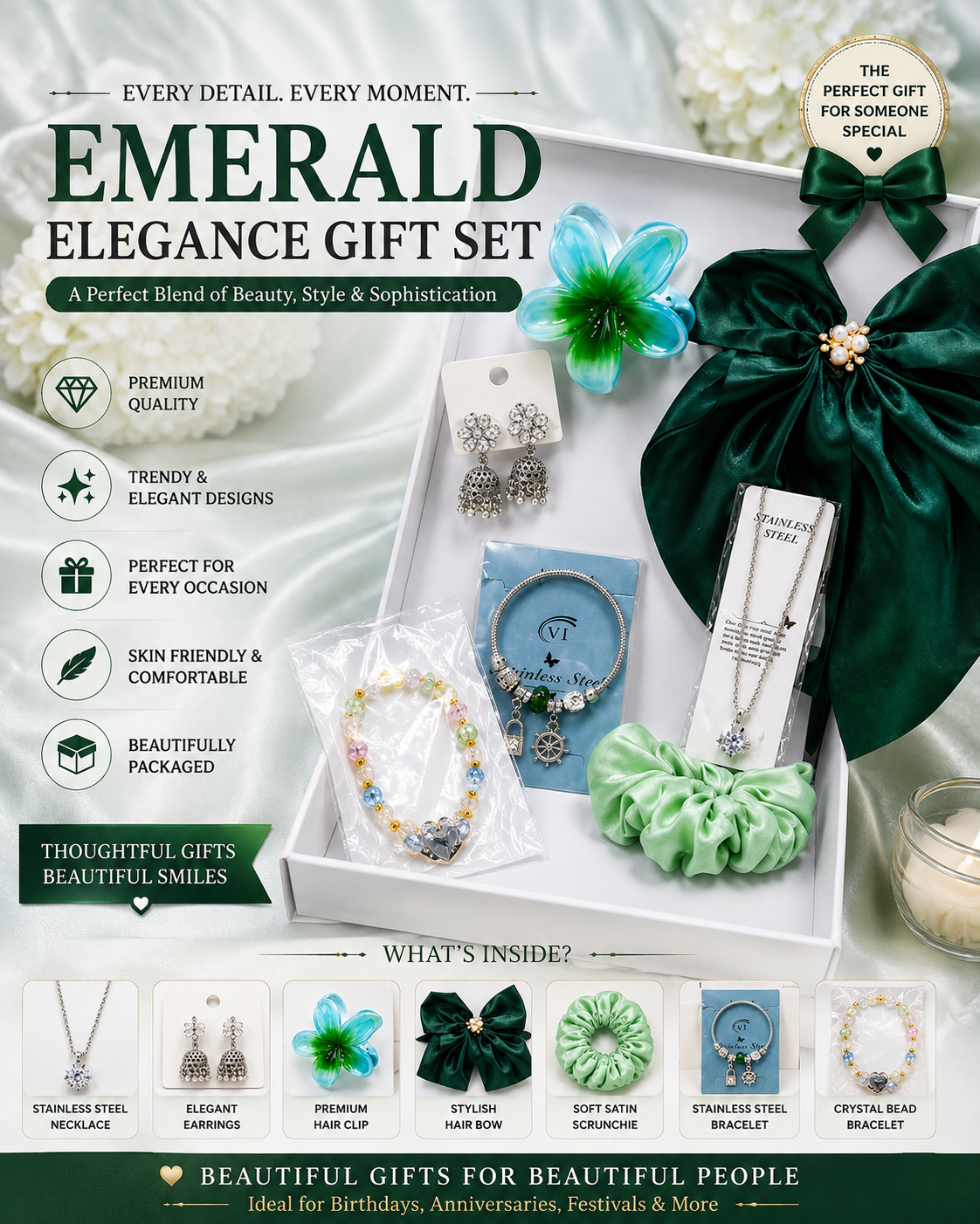 Emerald Elegance Premium Gift Box