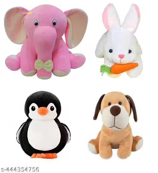 Combo of 4 Animals Soft Toy Kids.