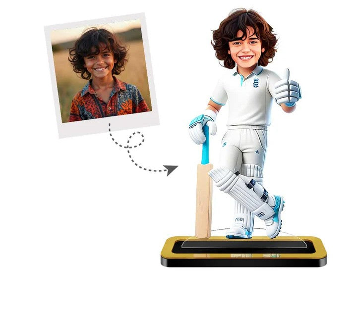 Mini Cricketer Portrait