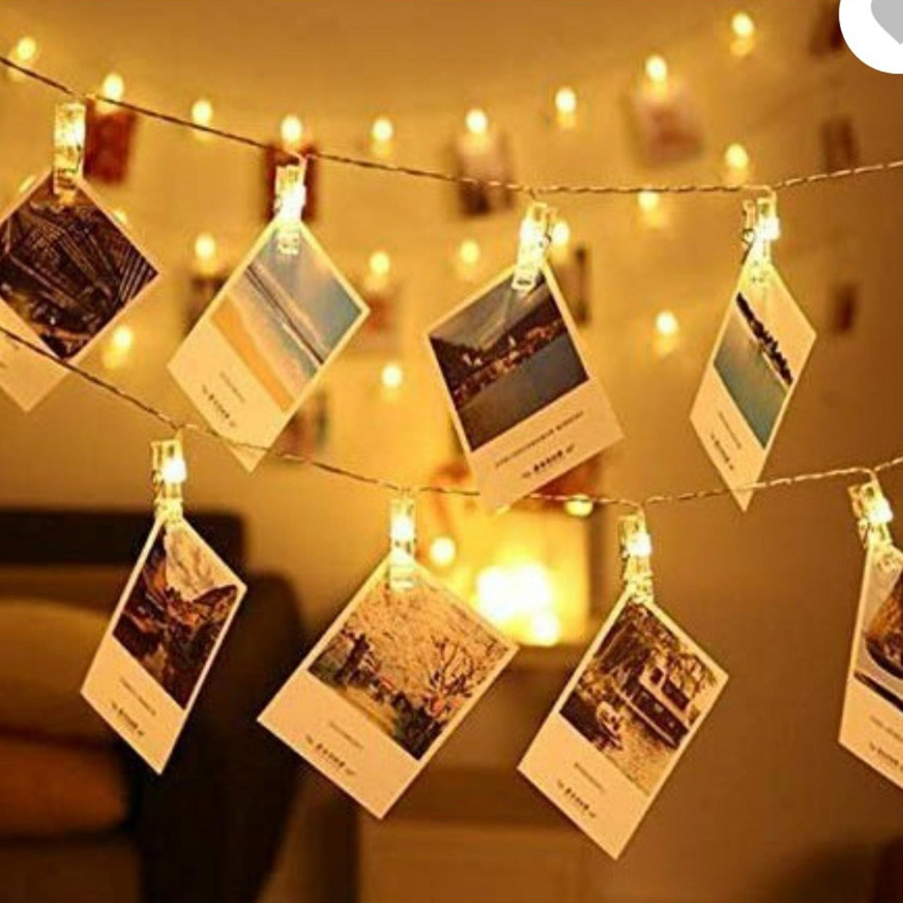 Polaroids Lighting Clips