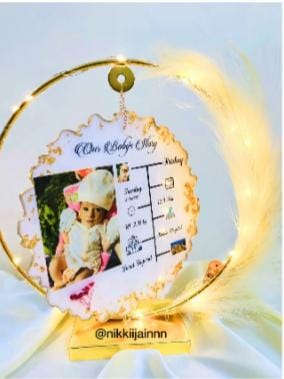 Resin Art Baby Birthday