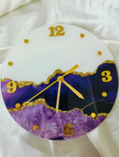 Resin Art Clock