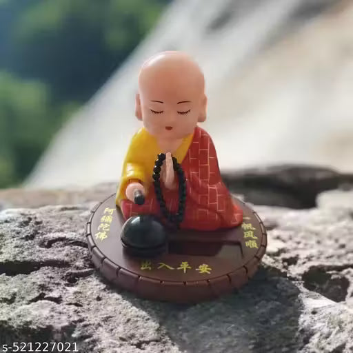 Solar Powered Buddha with Welcoming Moving Head