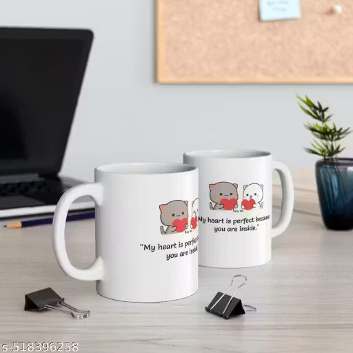 HEART DESIGN MUG