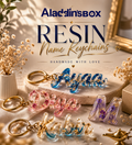Personalized Resin Name Keychain – Handmade With Love