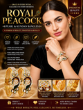 Royal Peacock Kundan Bangles