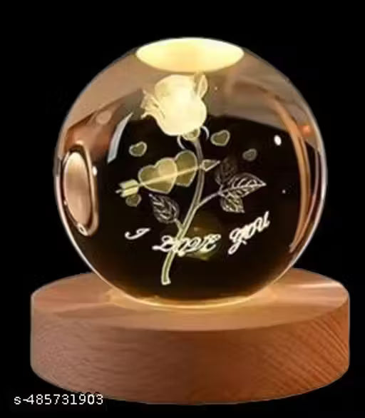 3D Galaxy Crystal Ball Lamp