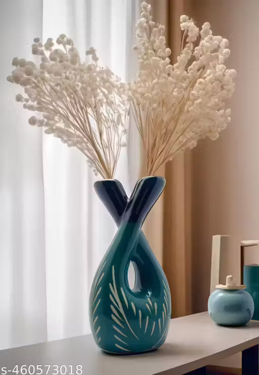 Bottle Shape Ceramic Flower Vase
