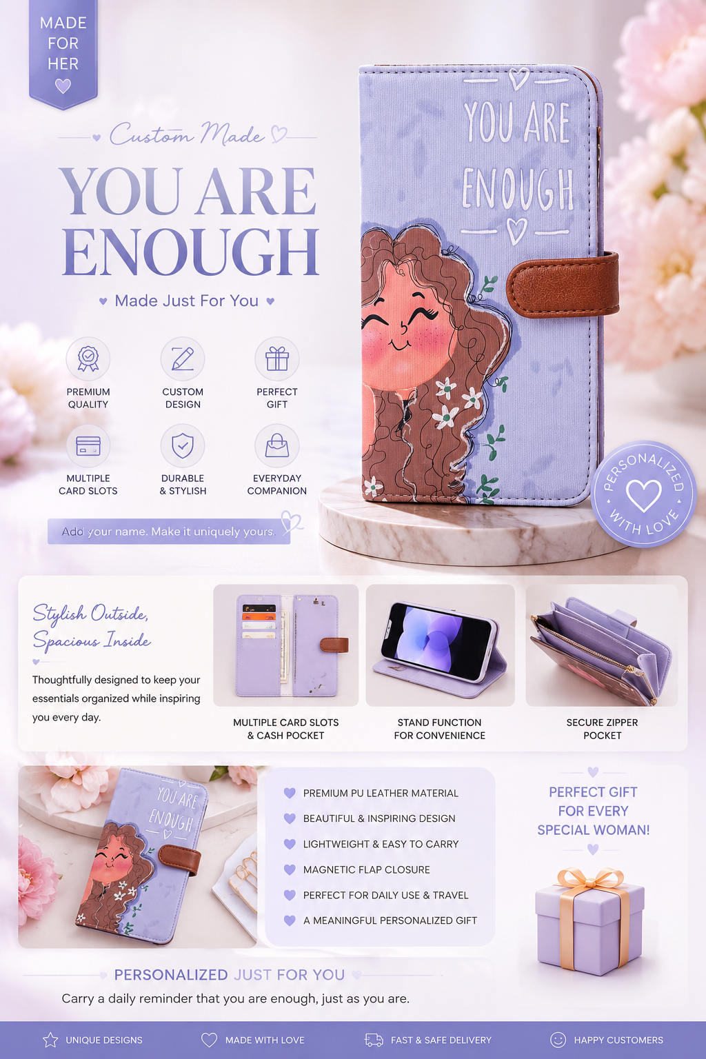 You Are Enough Women's Wallet
