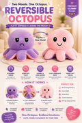 Reversible Mood Octopus Plush