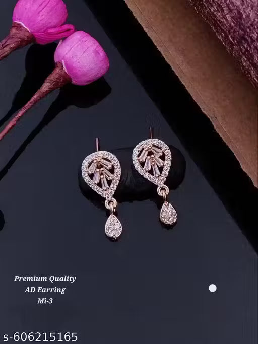 Crystal Glow Premium AD Earrings