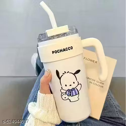 860ml Stainless Steel Vacuum Insulated Flask with lid and Straw Flip Efficient Retention Cold and Heat Vacuum Insulated Cup Travel Coffee Mug