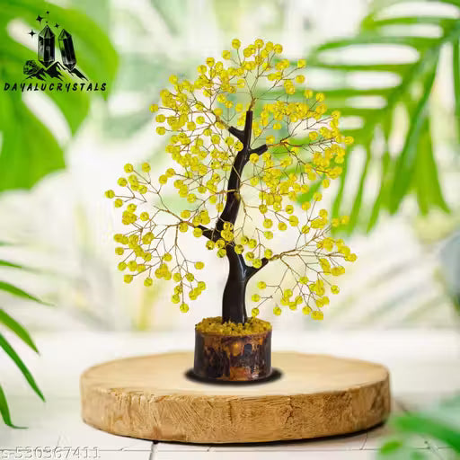 Yellow Energy Crystal Tree for Vastu