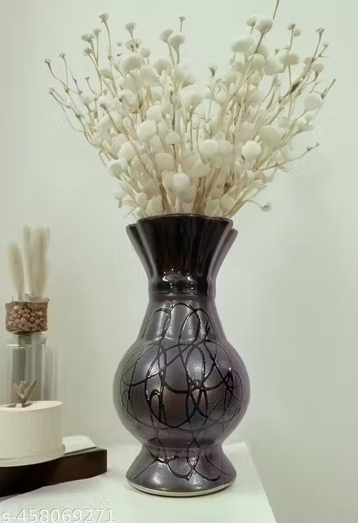 Bottle Shape Ceramic Flower Vase