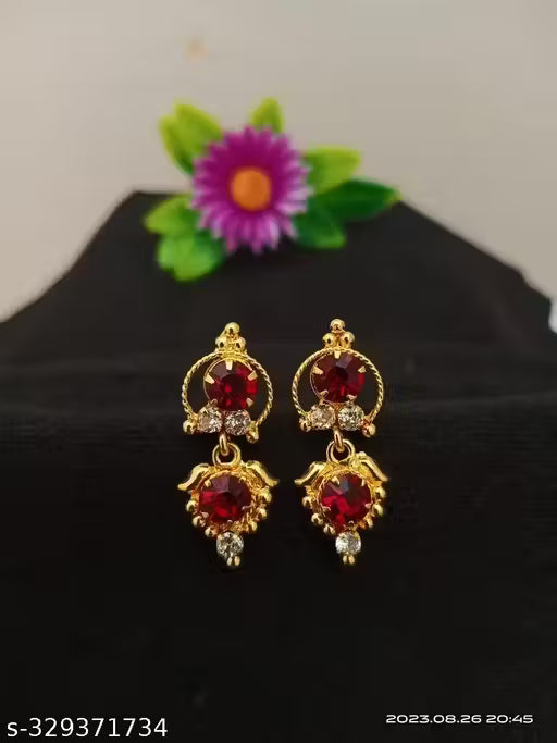 1 gram gold plated earrings