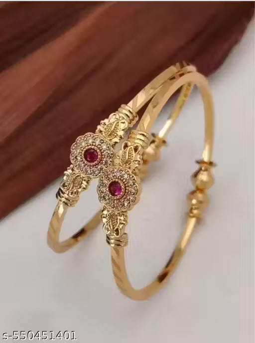 Traditional Designer Gold Plated Bangles