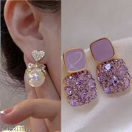 Trendsetting Korean earrings for girls