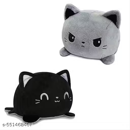 High Quality Reversible Mood Cat Plush Toy