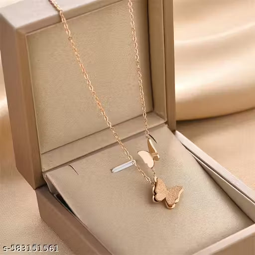 Unique Rose Gold Mesmerizing Pendant Necklace for women & Girls